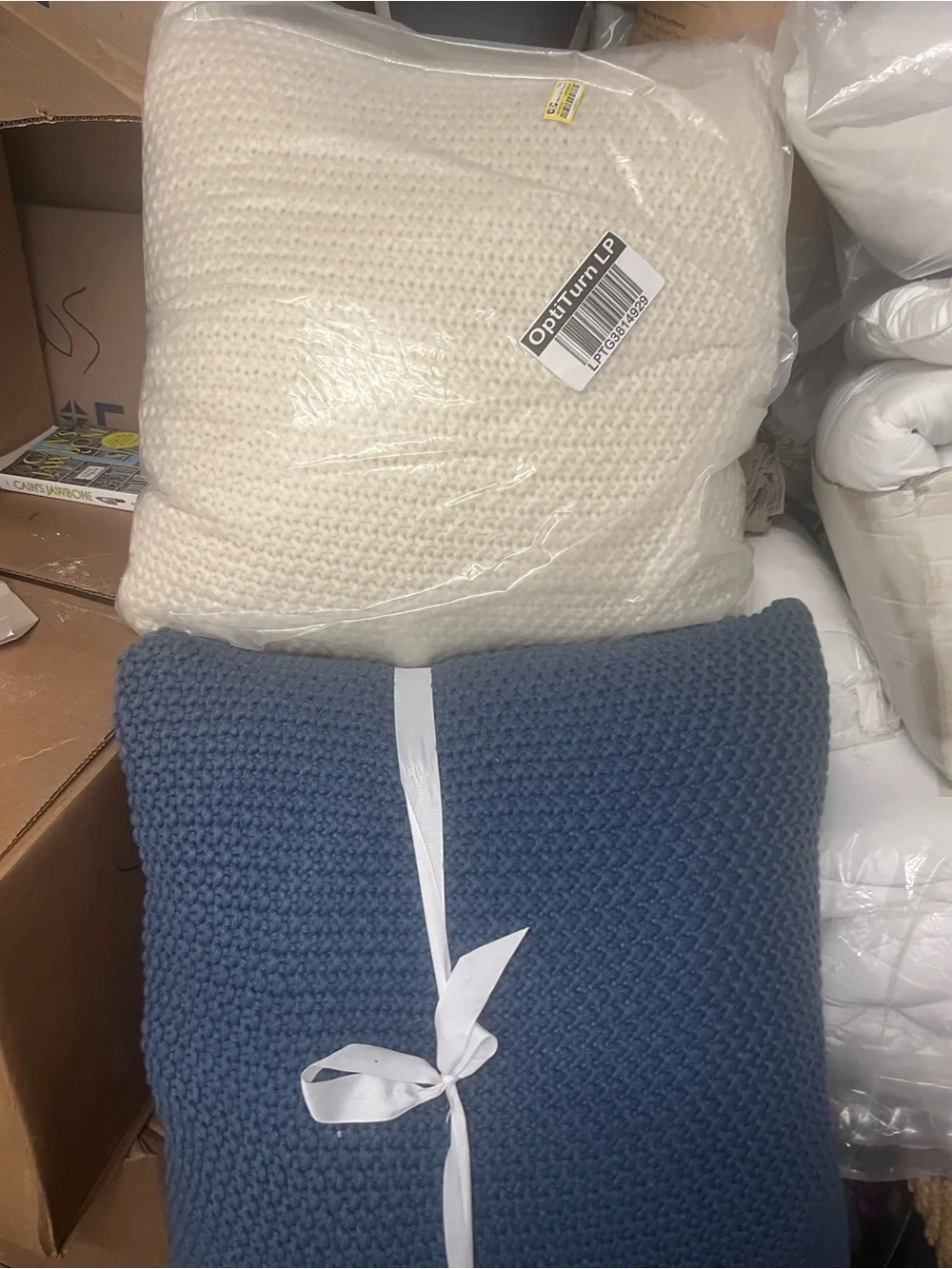 Seed Stitch Knit Acrylic Decor Throw Pillow Cover set of 2